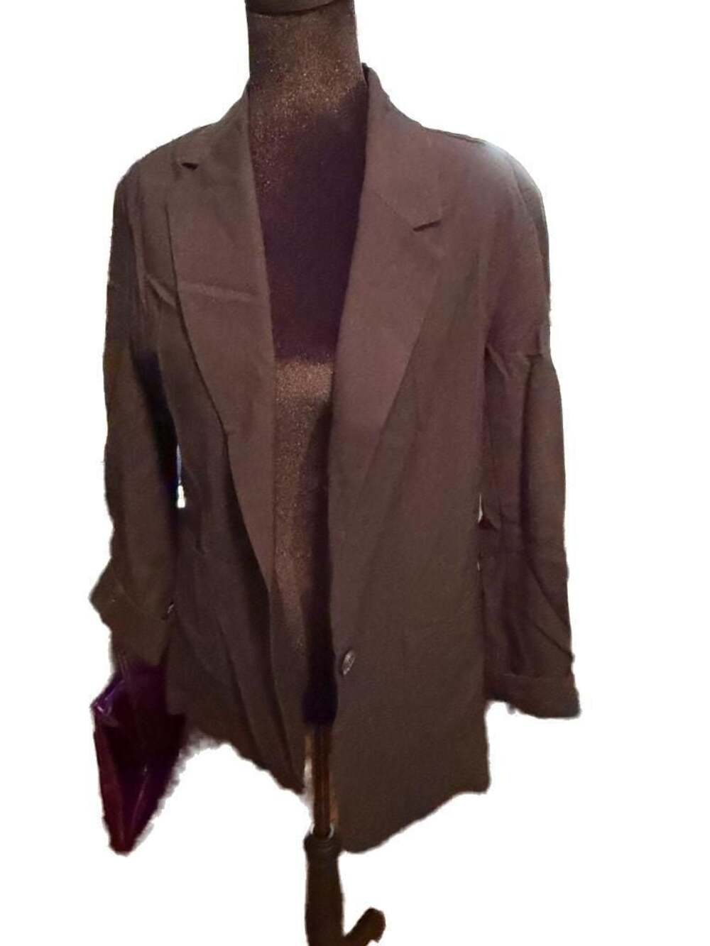 A New Day Women's Single Button Blazer Black Size XS